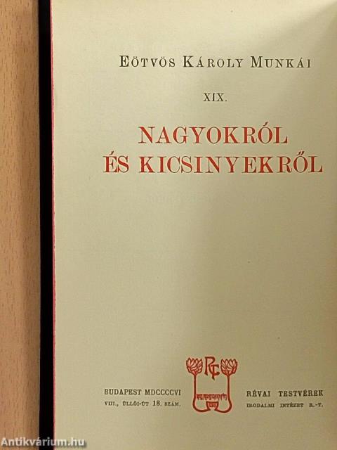 Nagyokról és kicsinyekről