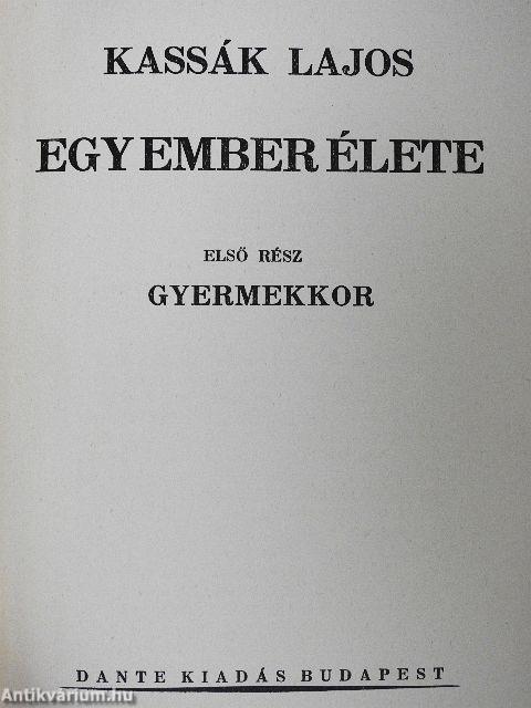 Egy ember élete I-III.