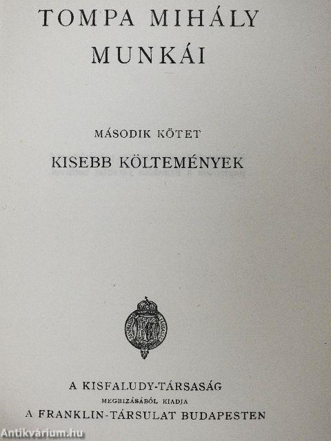 Tompa Mihály munkái II.
