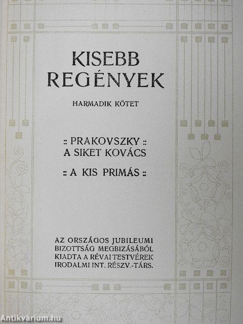 Kisebb regények III-IV.