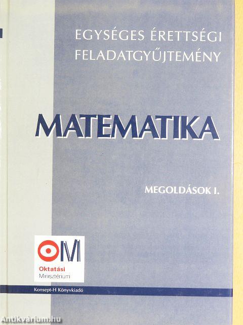Matematika megoldások I.