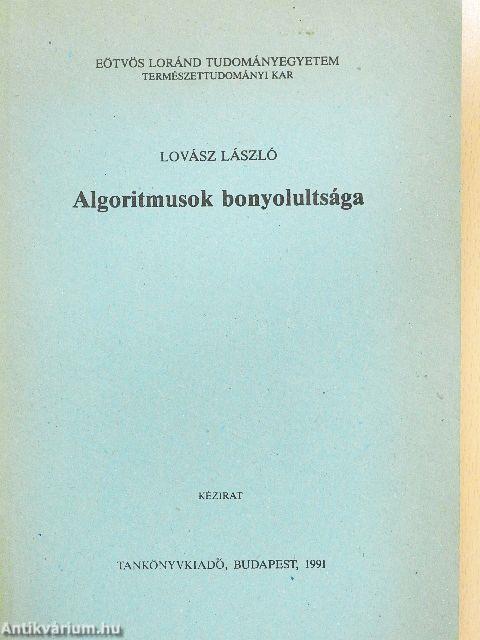 Algoritmusok bonyolultsága