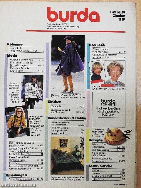 Burda Moden Oktober 1989