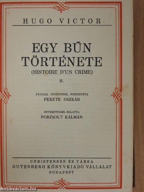 Bug-Jargal/Egy bűn története I-III.