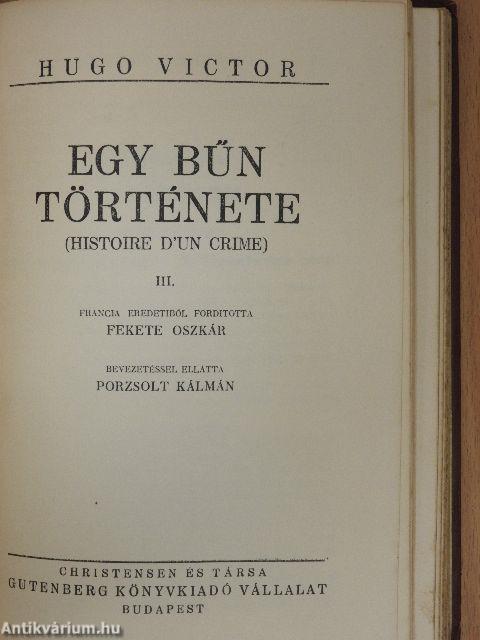 Bug-Jargal/Egy bűn története I-III.