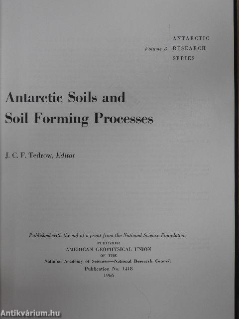 Antarctic Soils and Soil Forming Processes