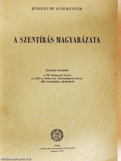 A szentírás magyarázata