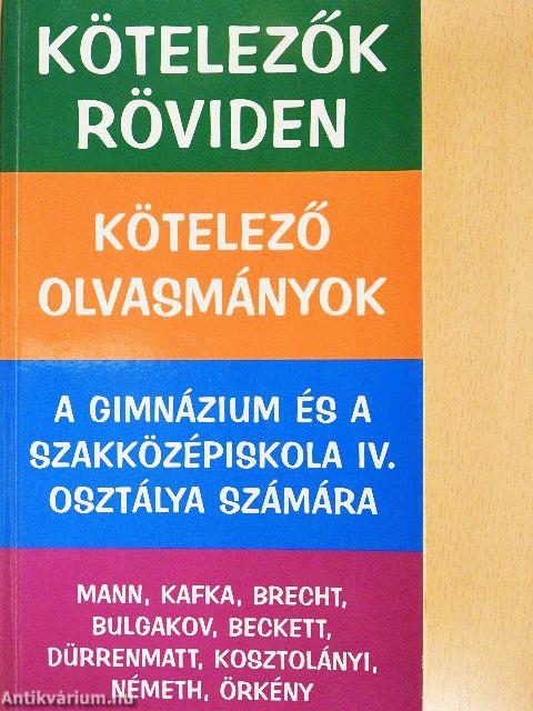 Kötelező olvasmányok
