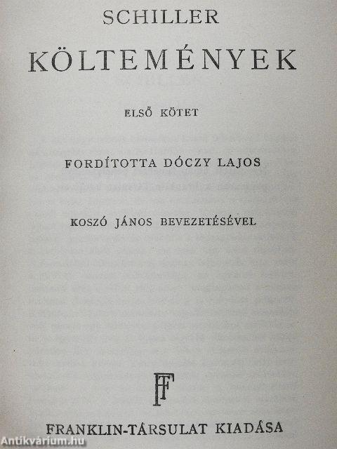 Költemények I.