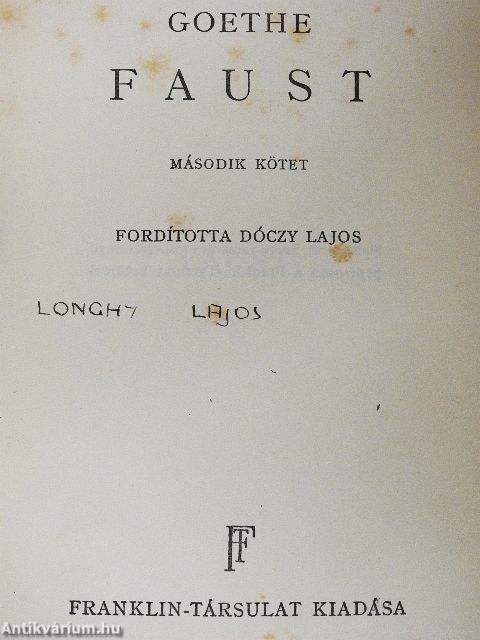 Faust II.