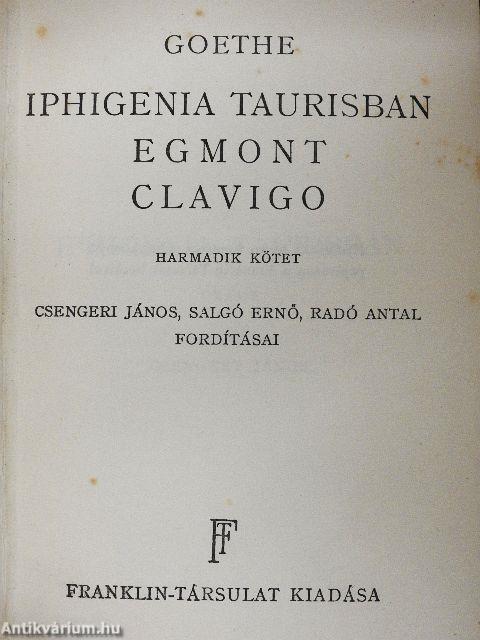 Iphigenia Taurisban/Egmont/Clavigo