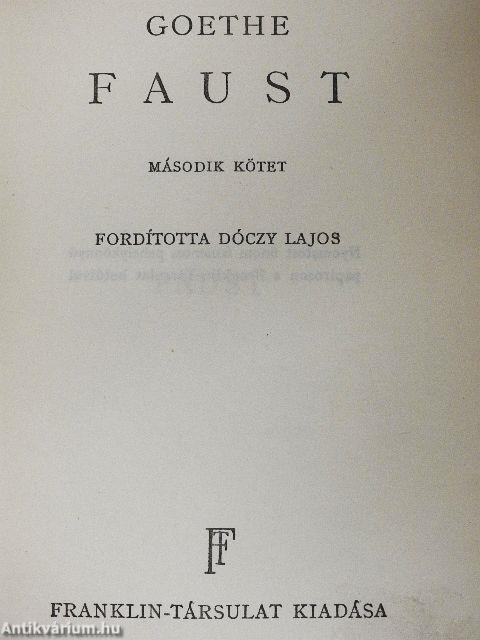 Faust II.