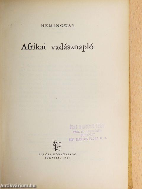 Afrikai vadásznapló