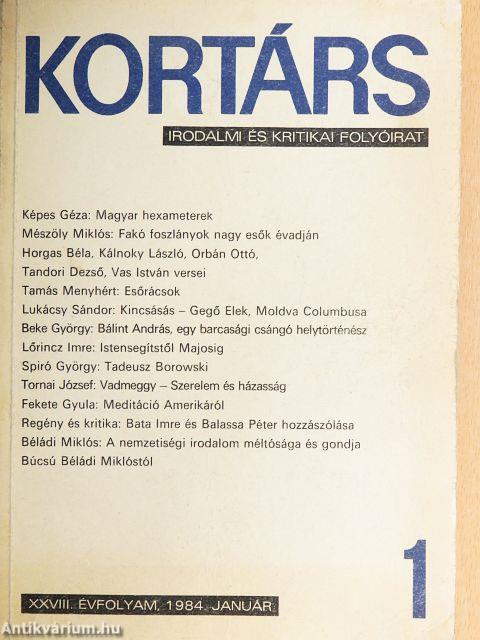 Kortárs 1984. január