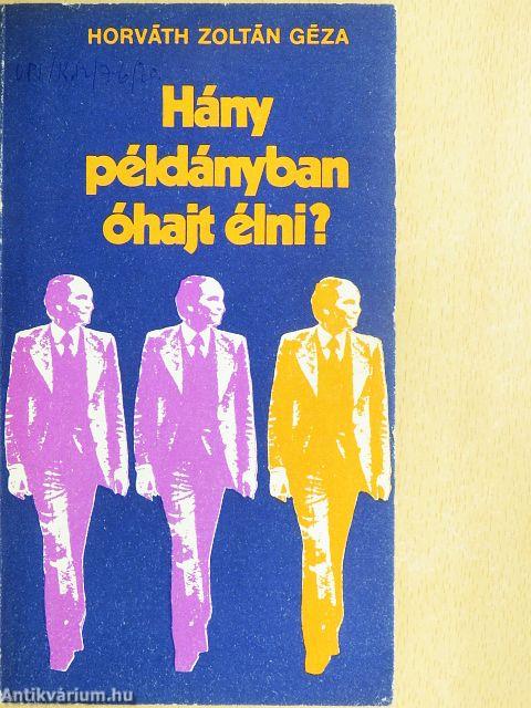 Hány példányban óhajt élni?