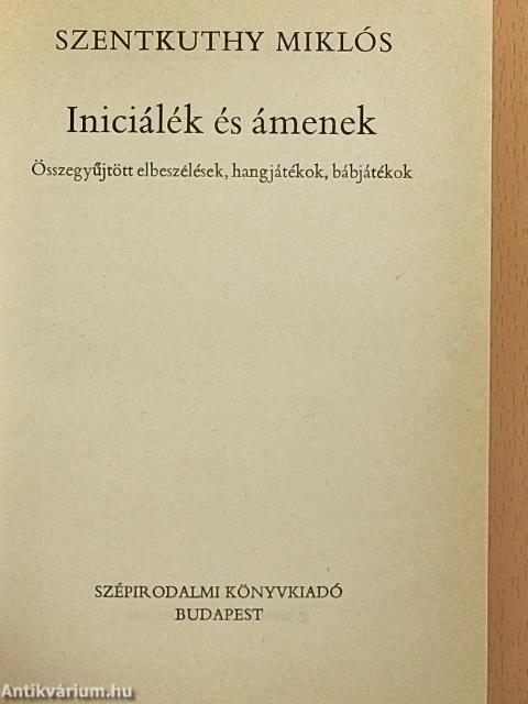 Iniciálék és ámenek