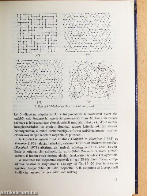 Az alkotó gondolkodás kutatási problémái