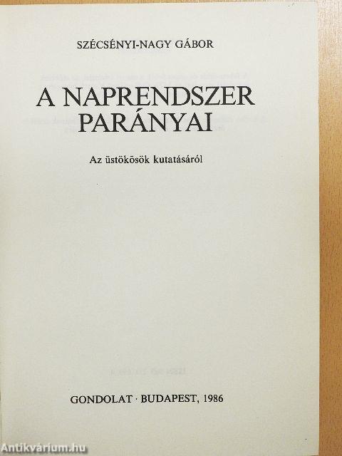 A Naprendszer parányai