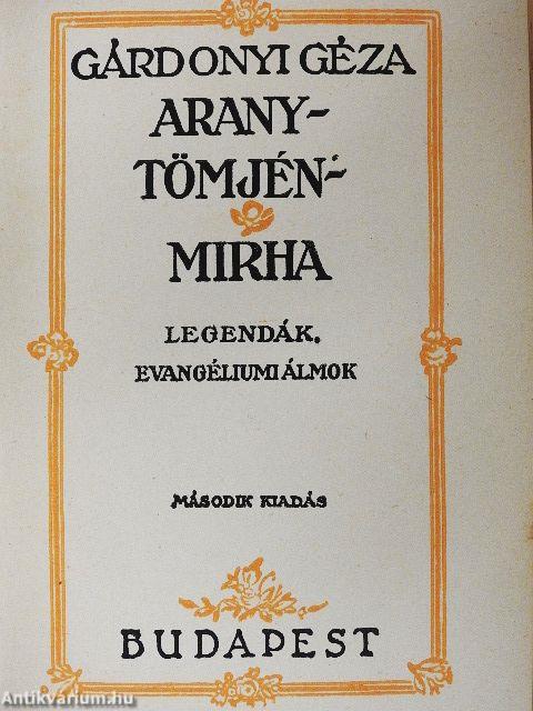Arany, tömjén, mirha