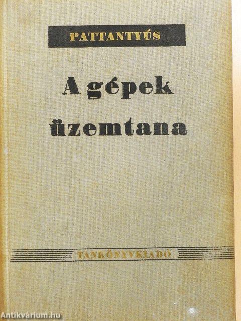 A gépek üzemtana