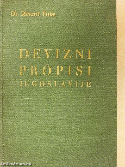 Devizni propisi Jugoslavije