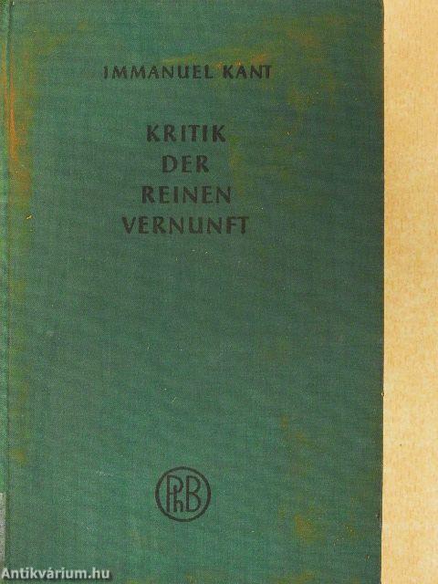 Kritik der Reinen Vernunft