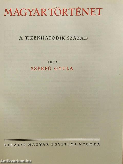 Magyar történet IV.