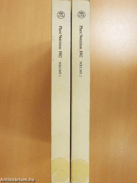 Plant Nutrition 1982 1-2.