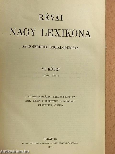 Révai nagy lexikona 6. (töredék)