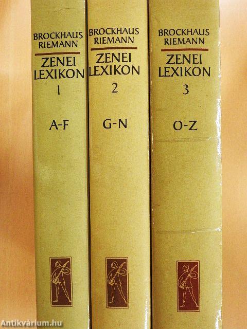 Zenei Lexikon 1-3.