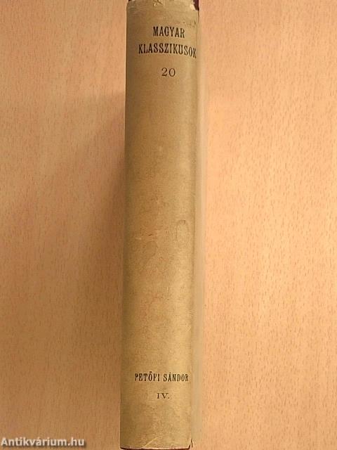 Petőfi Sándor munkái IV.