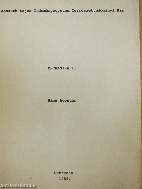 Mechanika I.