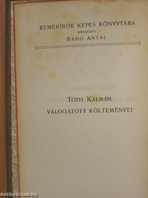 Tóth Kálmán válogatott költeményei