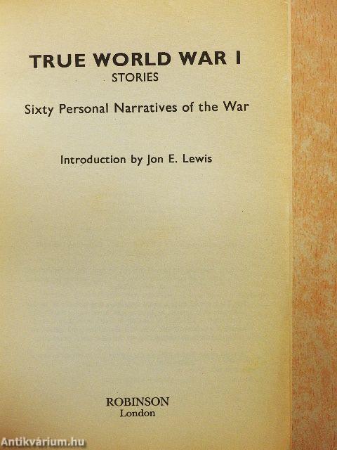 True World War I Stories