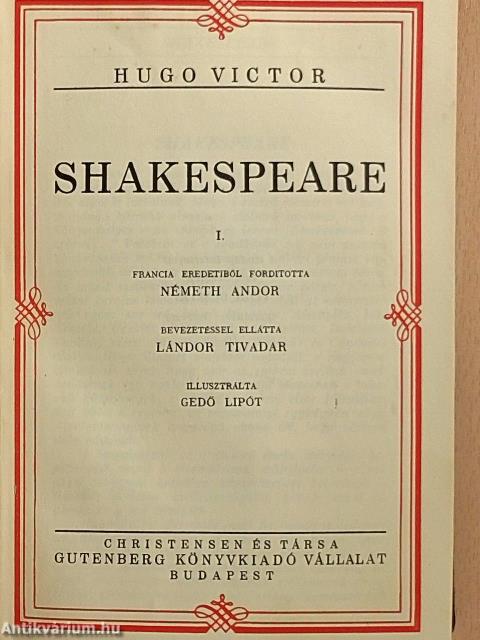 Shakespeare I-II.