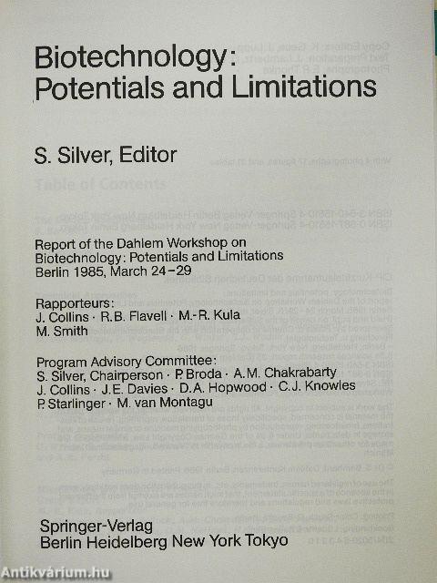 Biotechnology: Potentials and Limitations