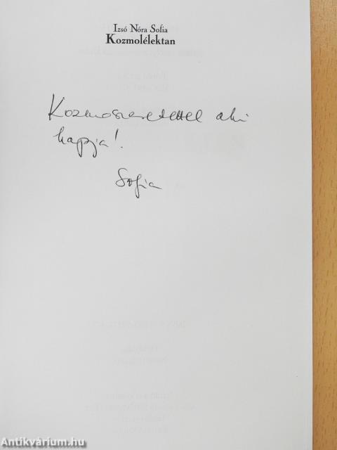 Kozmolélektan (dedikált példány)