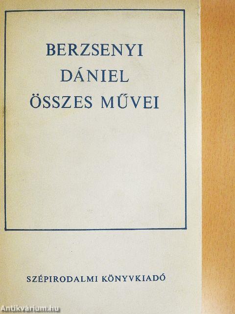 Berzsenyi Dániel összes művei