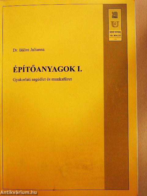 Építőanyagok I.