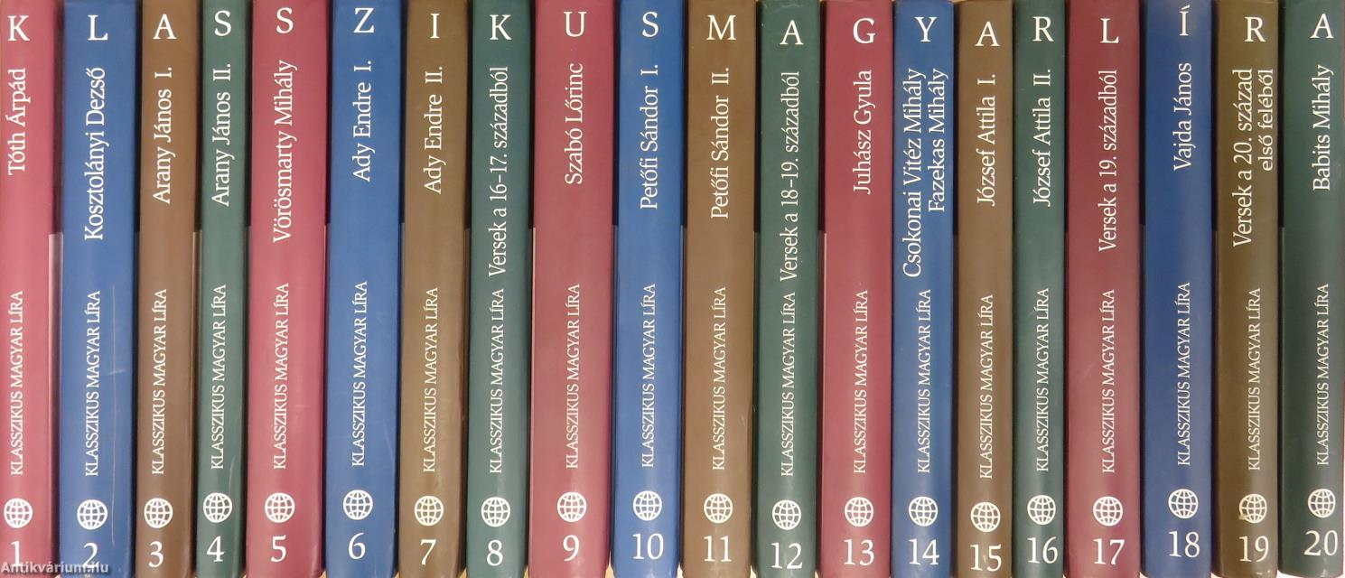 Klasszikus magyar líra 1-20.