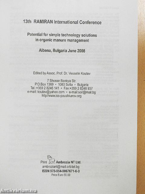 13th Ramiran International Conference