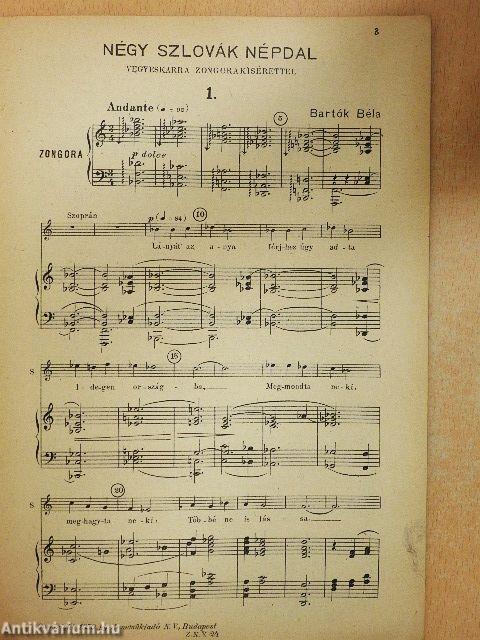 Négy szlovák népdal