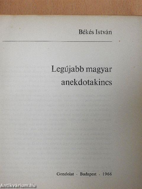 Legújabb magyar anekdotakincs