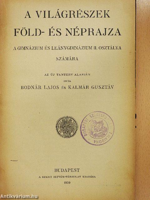 A világrészek föld- és néprajza