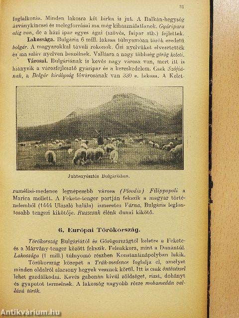 A világrészek föld- és néprajza