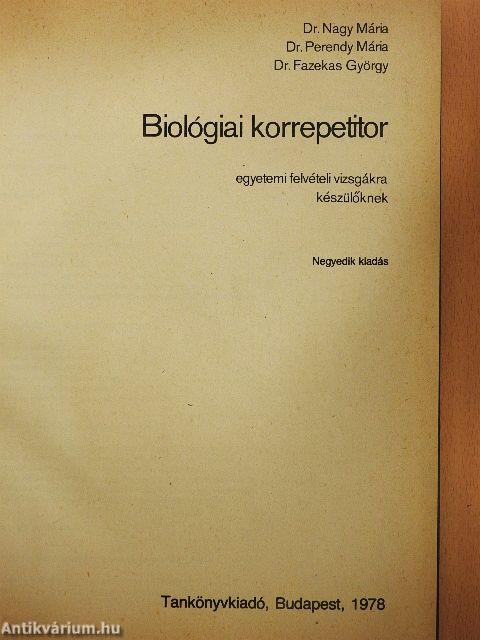 Biológiai korrepetitor