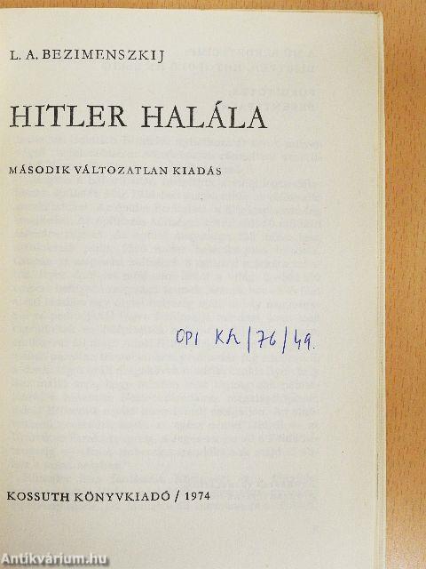 Hitler halála