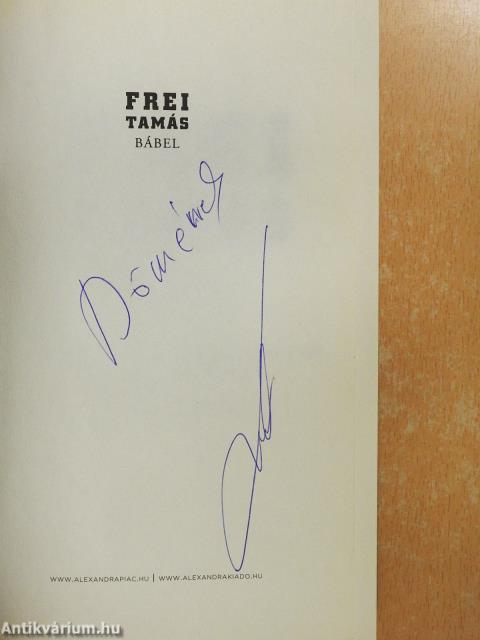 Bábel (dedikált példány)