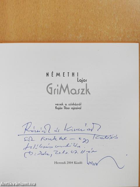 GriMaszk (dedikált példány)