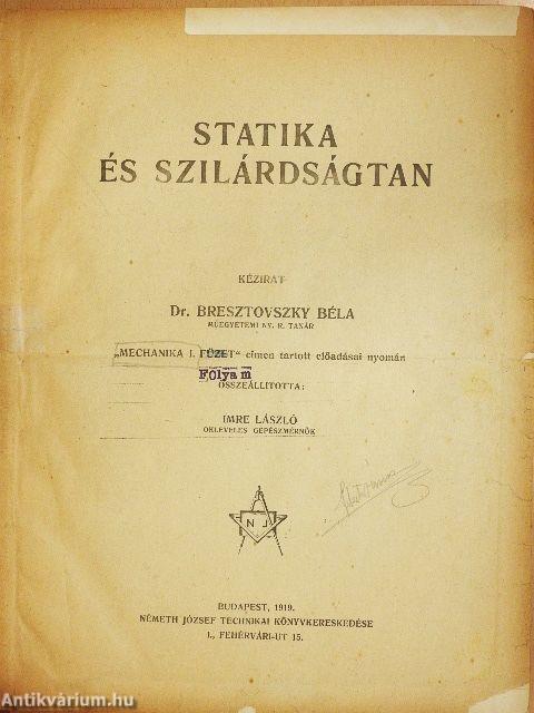Statika és szilárdságtan